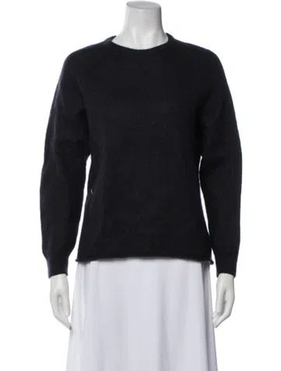 Pre-owned James Perse Cashmere Crew Neck Sweater In Blue