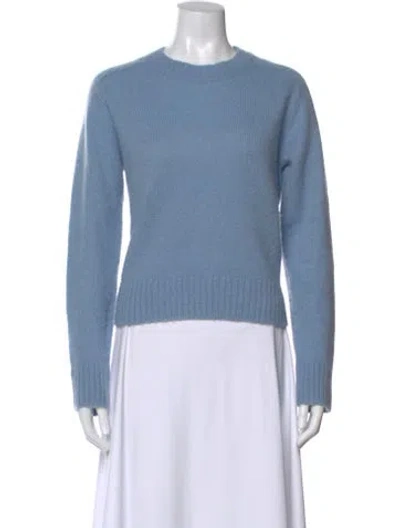 Pre-owned James Perse Cashmere Crew Neck Sweater In Blue