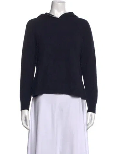 Pre-owned James Perse Cashmere Crew Neck Sweater In Blue