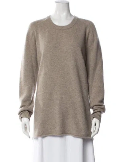 Pre-owned James Perse Cashmere Crew Neck Sweater In Blue