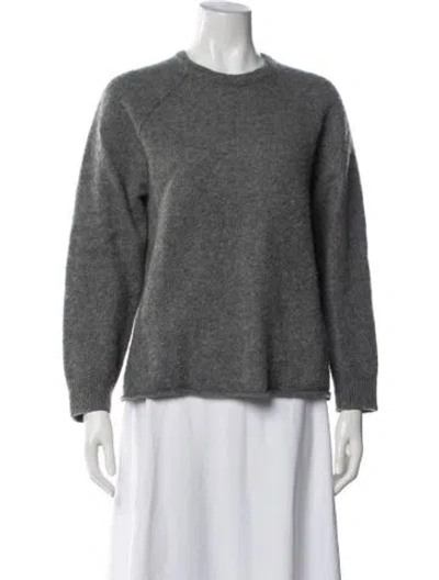 Pre-owned James Perse Cashmere Crew Neck Sweater In Blue