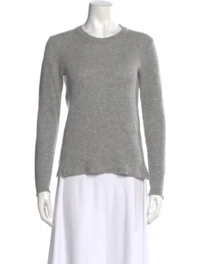 Pre-owned James Perse Cashmere Crew Neck Sweater In Gray