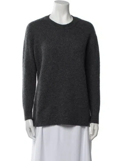 Pre-owned James Perse Cashmere Crew Neck Sweater In Gray