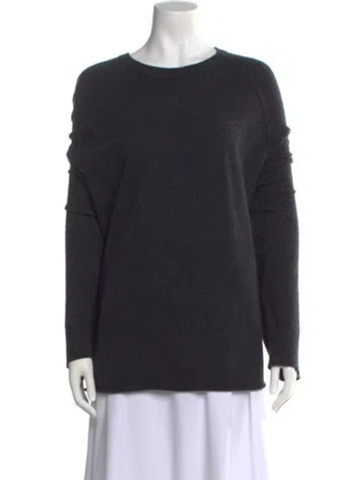 Pre-owned James Perse Cashmere Crew Neck Sweater In Gray