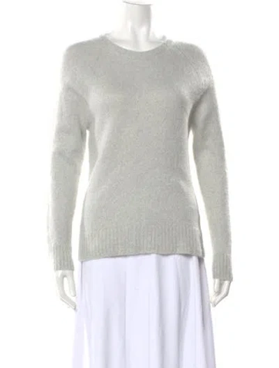 Pre-owned James Perse Cashmere Crew Neck Sweater In Gray