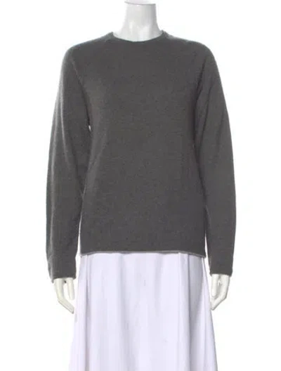 Pre-owned James Perse Cashmere Crew Neck Sweater In Gray