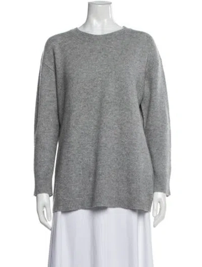 Pre-owned James Perse Cashmere Crew Neck Sweater In Gray
