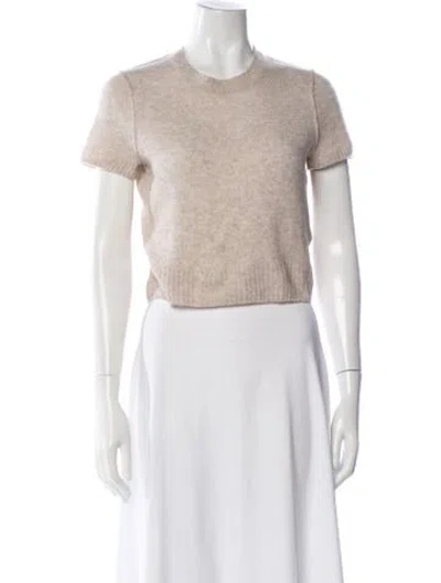 Pre-owned James Perse Cashmere Crew Neck Sweater In Gray