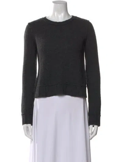 Pre-owned James Perse Cashmere Crew Neck Sweater In Gray