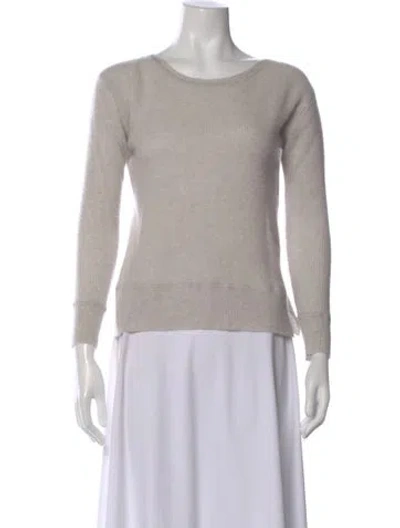 Pre-owned James Perse Cashmere Crew Neck Sweater In Gray