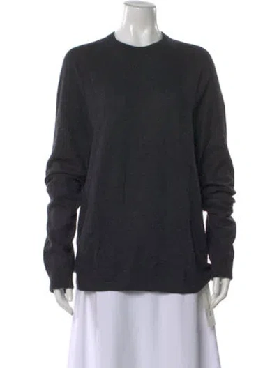 Pre-owned James Perse Cashmere Crew Neck Sweater In Gray