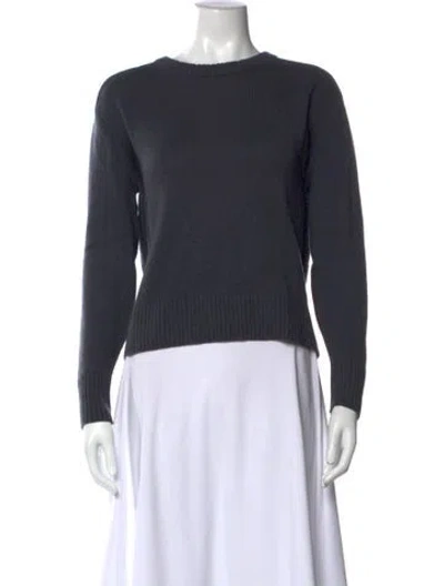 Pre-owned James Perse Cashmere Crew Neck Sweater In Gray