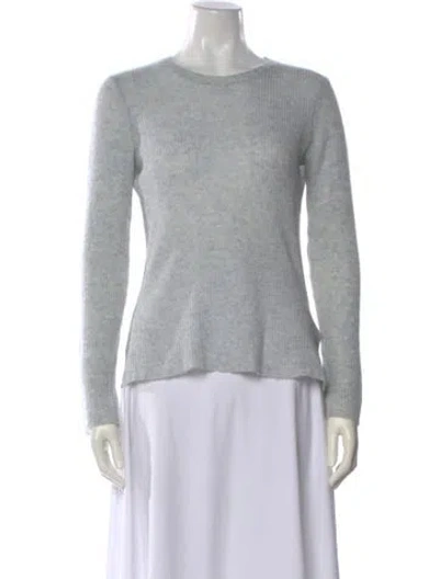 Pre-owned James Perse Cashmere Crew Neck Sweater In Gray