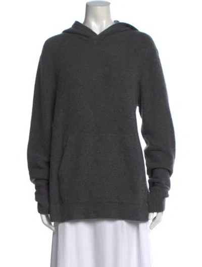 Pre-owned James Perse Cashmere Crew Neck Sweater In Gray