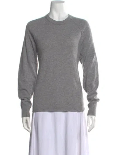 Pre-owned James Perse Cashmere Crew Neck Sweater In Gray