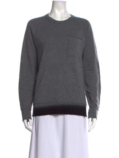 Pre-owned James Perse Cashmere Crew Neck Sweater In Grey