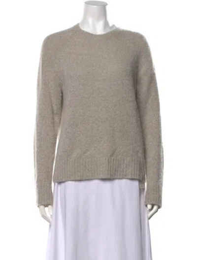 Pre-owned James Perse Cashmere Crew Neck Sweater In Grey