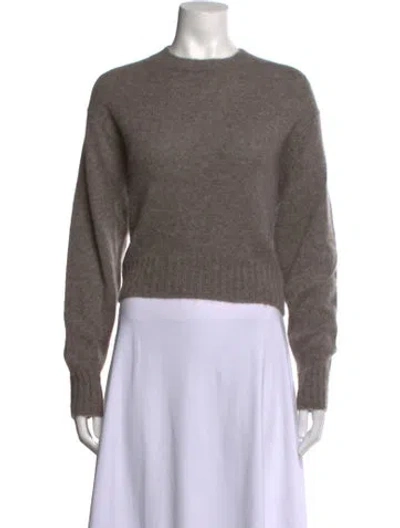 Pre-owned James Perse Cashmere Crew Neck Sweater In Grey/neutrals
