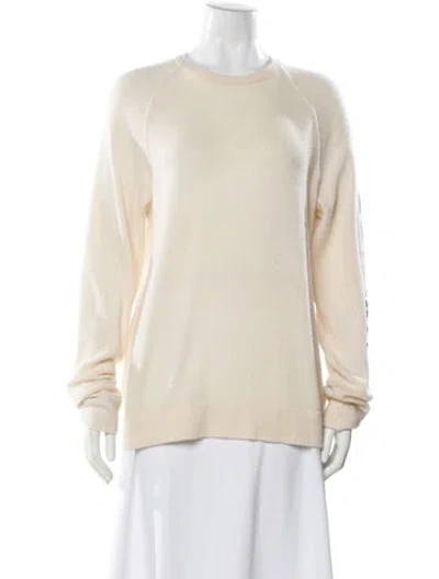 Pre-owned James Perse Cashmere Crew Neck Sweater In Neutral