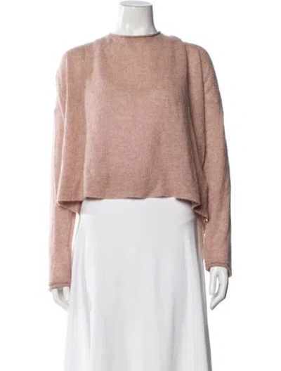 Pre-owned James Perse Cashmere Crew Neck Sweater In Neutral