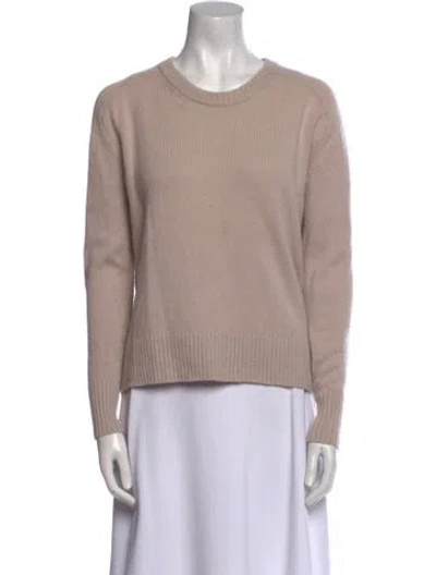 Pre-owned James Perse Cashmere Crew Neck Sweater In Neutral