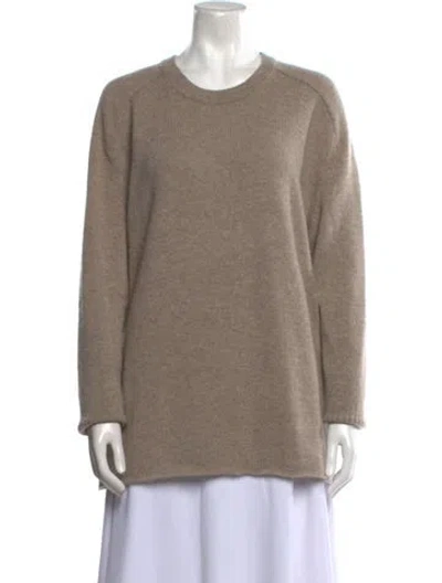 Pre-owned James Perse Cashmere Crew Neck Sweater In Neutral
