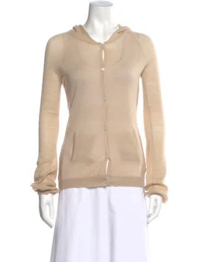 Pre-owned James Perse Cashmere Crew Neck Sweater In Neutral