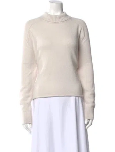 Pre-owned James Perse Cashmere Crew Neck Sweater In Neutral