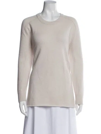 Pre-owned James Perse Cashmere Crew Neck Sweater In Neutral