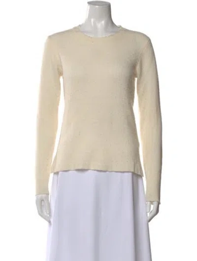 Pre-owned James Perse Cashmere Crew Neck Sweater In Neutral