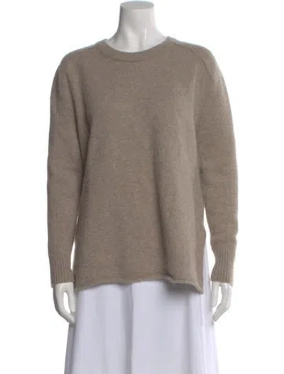Pre-owned James Perse Cashmere Crew Neck Sweater In Neutral
