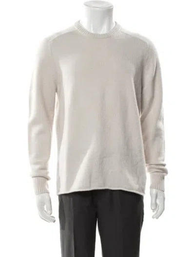 Pre-owned James Perse Cashmere Crew Neck Sweater In Neutral