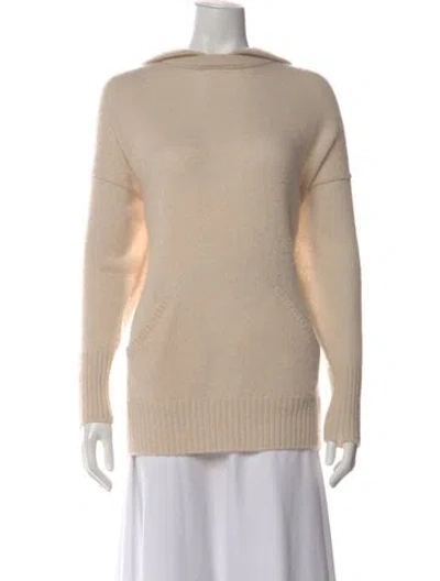 Pre-owned James Perse Cashmere Crew Neck Sweater In Neutral