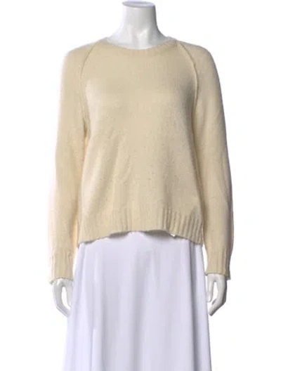 Pre-owned James Perse Cashmere Crew Neck Sweater In Neutral