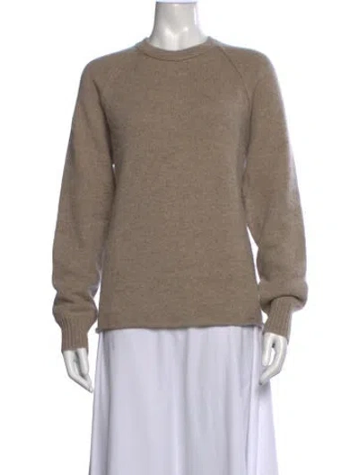 Pre-owned James Perse Cashmere Crew Neck Sweater In Neutrals