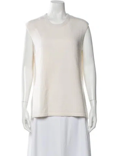 Pre-owned James Perse Cashmere Crew Neck Sweater In Neutrals