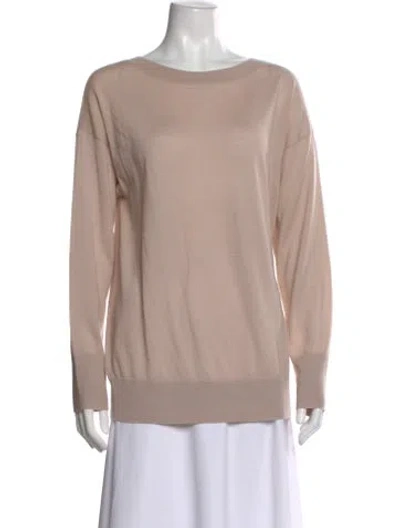 Pre-owned James Perse Cashmere Crew Neck Sweater In Pink
