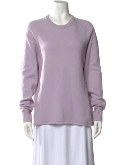 Pre-owned James Perse Cashmere Crew Neck Sweater In Purple