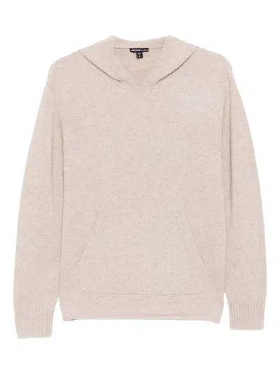 James Perse Cashmere Hooed Pullover In Neutral