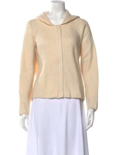 Pre-owned James Perse Cashmere Open Front Sweater In Neutral
