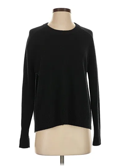 Pre-owned James Perse Cashmere Pullover Sweater In Black