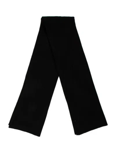 Pre-owned James Perse Cashmere Scarf In Black