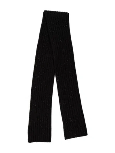 Pre-owned James Perse Cashmere Scarf W/ Tags In Black