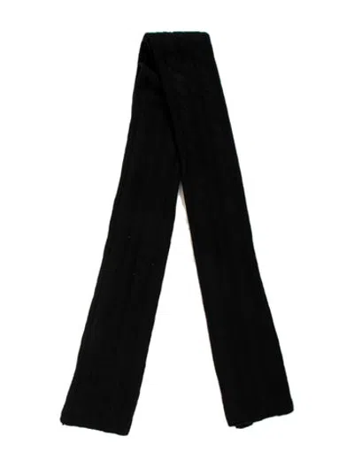 Pre-owned James Perse Cashmere Scarf W/ Tags In Black