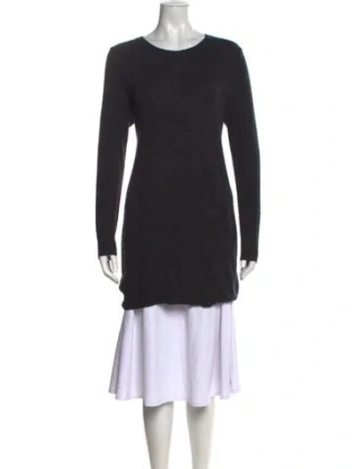 Pre-owned James Perse Cashmere Scoop Neck Sweater In Blue