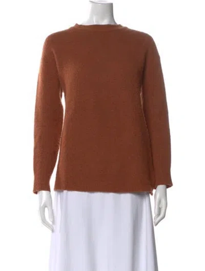 Pre-owned James Perse Cashmere Scoop Neck Sweater In Brown