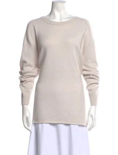 Pre-owned James Perse Cashmere Scoop Neck Sweater In Gray