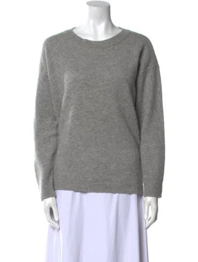 Pre-owned James Perse Cashmere Scoop Neck Sweater In Gray