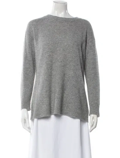 Pre-owned James Perse Cashmere Scoop Neck Sweater In Gray