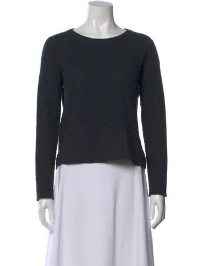 Pre-owned James Perse Cashmere Scoop Neck Sweater In Gray